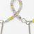  women silver plated multicolour artificial beads anklet