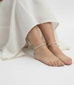  women multicolour artificial beads anklet