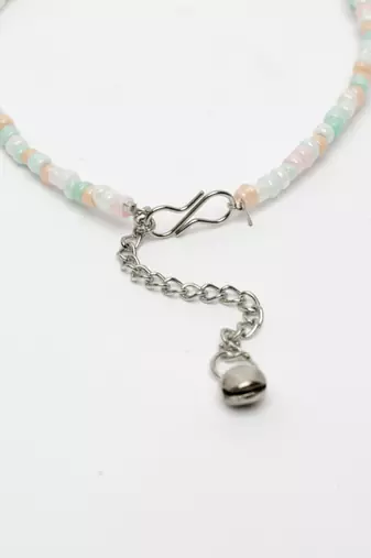  women multicolour artificial beads anklet