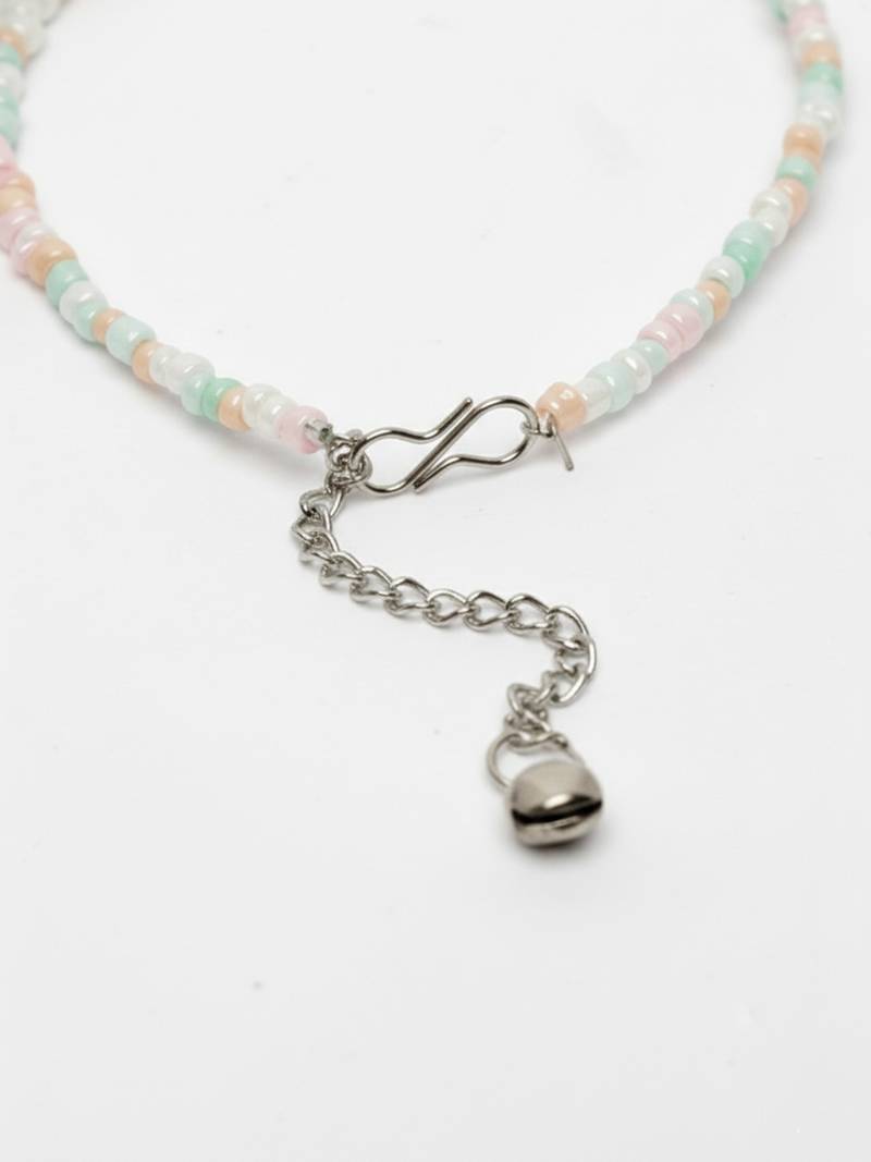  women multicolour artificial beads anklet