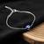  women evil eye silver plated link bracelet