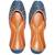 Blue embroidered leather juttis