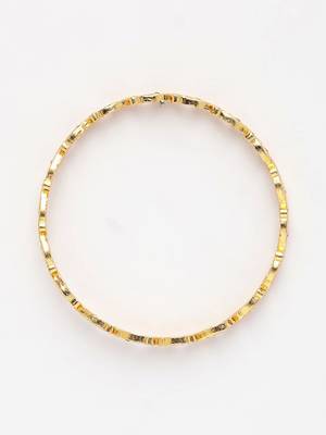  women set of 2 gold plated cz stone bangle 5