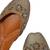 Metallic gold embroidered leather juttis