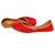 Red embroidered leather juttis