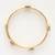  women set of 2 gold plated artificial stone bangle