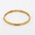  women set of 4 gold plated artificial stone bangle