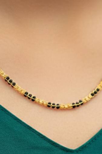  women gold plated artificial beads chain