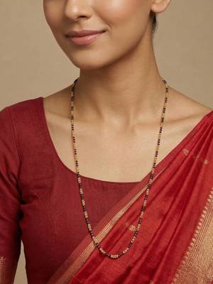 women gold plated artificial beads chain 2