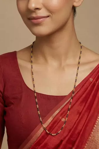  women gold plated artificial beads chain