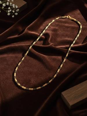  women gold plated artificial beads chain 3