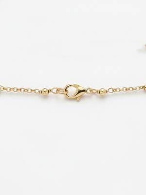  women gold plated artificial beads chain 5