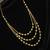  women gold plated artificial beads layered chain