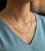  women gold plated minimal chain