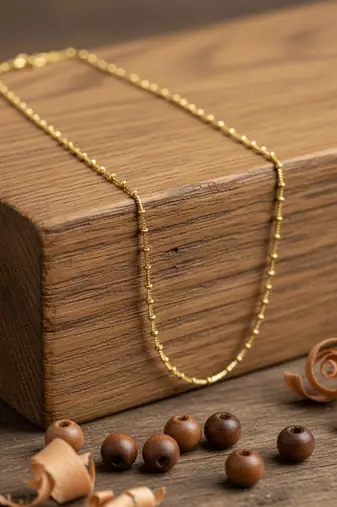  women gold plated minimal chain