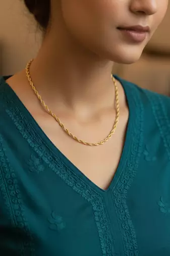  women gold plated  chain