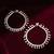  women set of 2 silver plated ghunguru beaded anklet