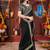 Designer black heavy embroidered silk blend party wear saree with blouse
