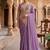 Lavender Color Embroidery,Thread &  Sequins Work Rangoli Silk Ready To Wear Saree