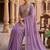 Lavender Color Embroidery,Thread &  Sequins Work Rangoli Silk Ready To Wear Saree