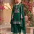 D green vichitra silk semi stitched suit with embroidery & sequence work