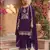 Purple vichitra silk suit with embroidery & Sequin work