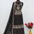 Black vichitra silk suit with embroidery & Sequin work