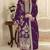 Purple rangoli silk suit with embroidery & Sequin work