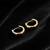  men's rose gold  plated hoop earrings