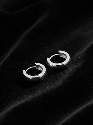  men's set of 3 multicolour hoop earrings 5