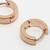  men's rose gold  plated hoop earrings