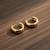  men's gold plated hoop earrings