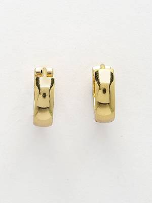  men's gold plated hoop earrings 5