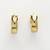  men's gold plated hoop earrings