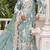 Blue chiffon suit with embroidery & Sequin work