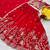 Red Color  Embroidery Sequence with Thared Work Silk Lahenga Choli Set