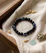  unisex black evil eye adjustable bracelet