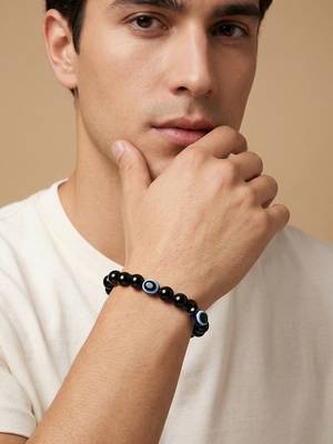  unisex black evil eye adjustable bracelet 2