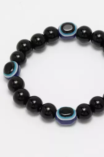  unisex black evil eye adjustable bracelet