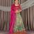 RANI Pink & Sea Green Banarasi Jacquard Printed Lehenga Choli