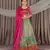 RANI Pink & Sea Green Banarasi Jacquard Printed Lehenga Choli
