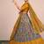 Musturd & GREAY Floral Designer Banarasi Lehenga