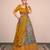 Musturd & GREAY Floral Designer Banarasi Lehenga