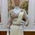 Off White Color Embroidered Burtta Work Faux Georgette Ready To Wear Saree