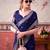  chinon self print saree with zari woven design