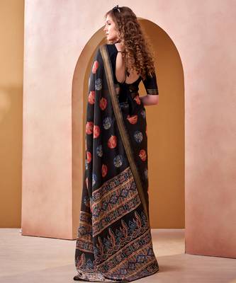  chanderi fabric printed saree 3
