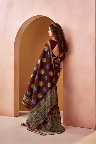  chanderi fabric printed saree