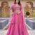 Pink Color Embroidery moti with Sequence & Thred Work Silk Lahenga Choli Set
