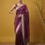 Wine with multicolor accents  woven zari small buti & floral border work  silk blend  
