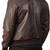 Qawach men's brown genuine leather jacket vintage bomber motorcycle jacket